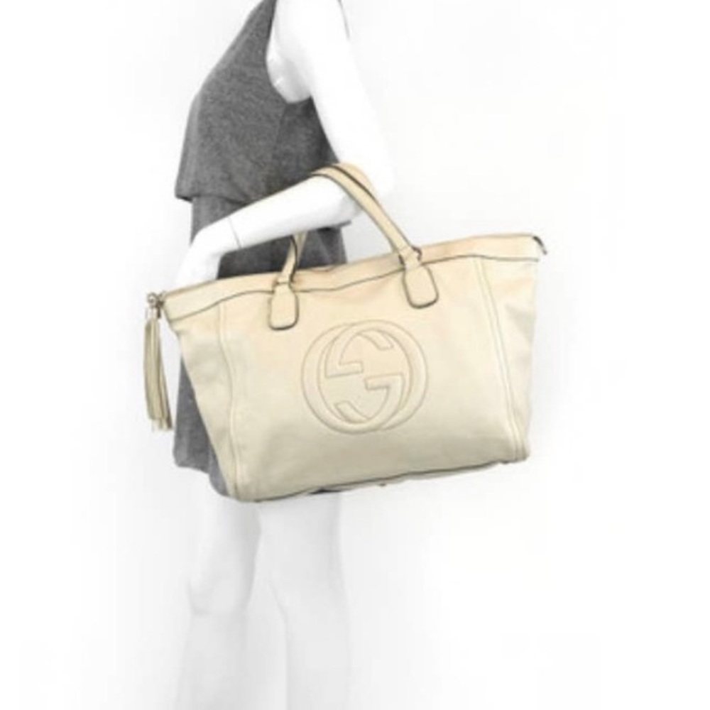 GUCCI Soho tote Pebbled Calfskin Large Top Handle - Picture 4 of 15